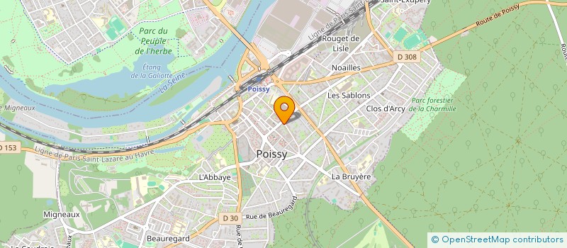 localisation de l'entreprise SCI DE PLACE BIETTE à POISSY