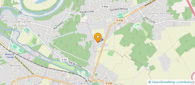 localisation de l'entreprise SCI DE PLAILLY  QUINCY-VOISINS