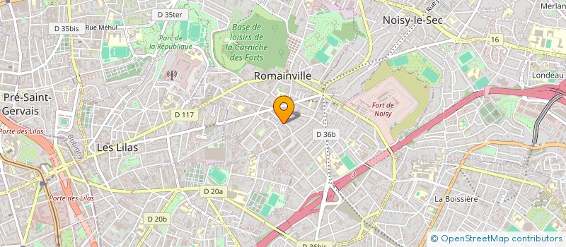 localisation de l'entreprise SCI DE PLAISANCE à ROMAINVILLE