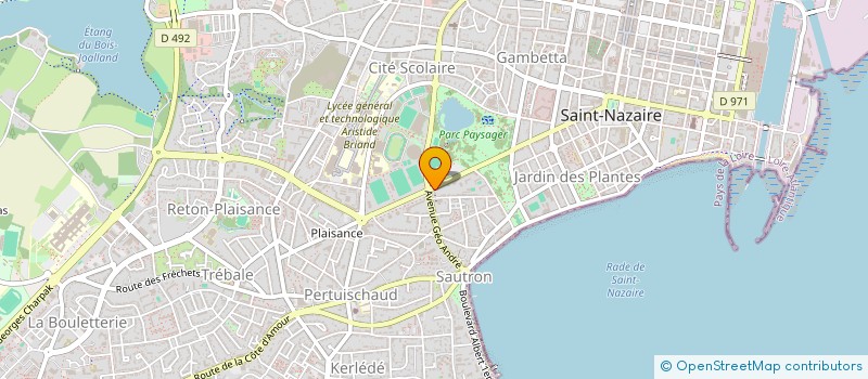 localisation de l'entreprise SCI DE PLAISANCE  SAINT-NAZAIRE