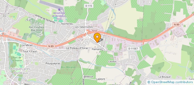 localisation de l'entreprise SCI DE PLAISANCE  YVRAC