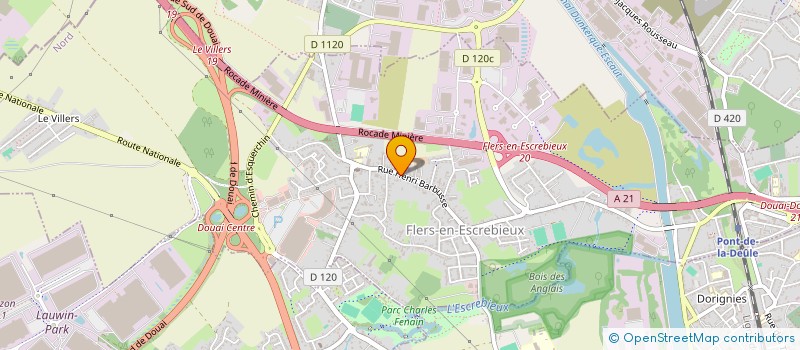 localisation de l'entreprise SCI DE PLANQUE  FLERS-EN-ESCREBIEUX