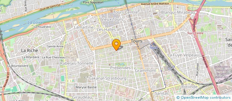 localisation de l'entreprise SCI DE PNEUMOLOGIE 37  TOURS