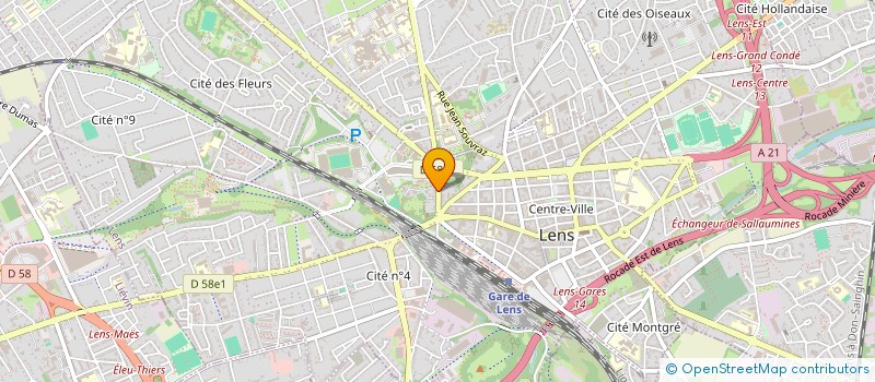 localisation de l'entreprise SCI DE PNEUMOLOGIE  LENS