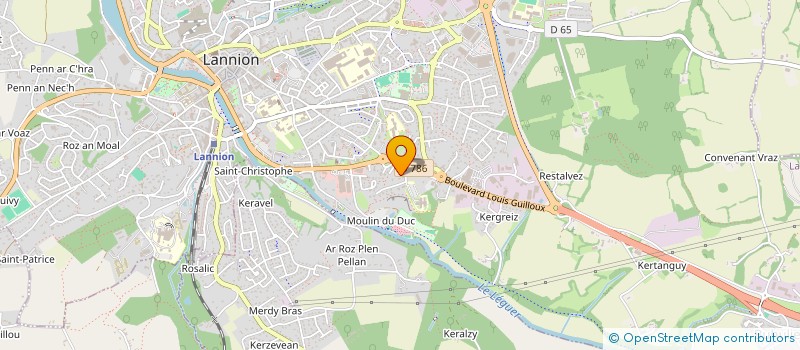 localisation de l'entreprise SCI DE PNEUMOLOGIE  LANNION