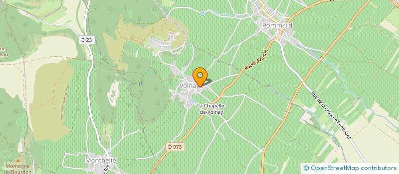 localisation de l'entreprise SCI DE POINTIERES INVEST  VOLNAY