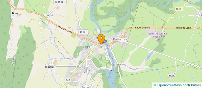 localisation de l'entreprise SCI DE POITTE  PONT-DE-POITTE