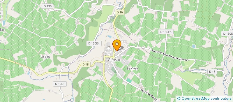 localisation de l'entreprise SCI DE POMEYS  GENSAC