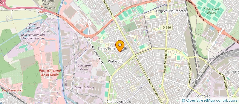 localisation de l'entreprise SCI DE POMME EN FILS  REIMS