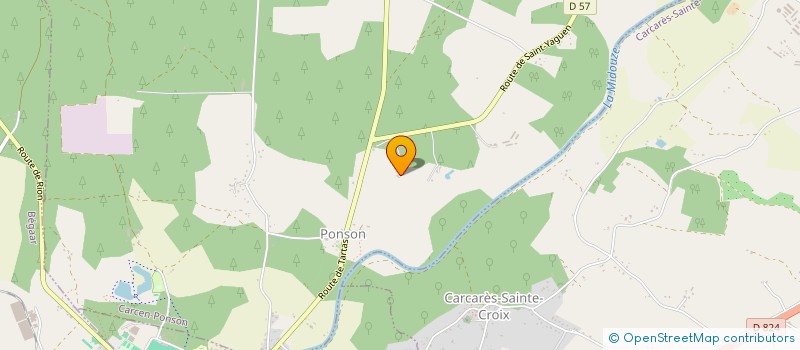 localisation de l'entreprise SCI DE PONSON  CARCEN-PONSON