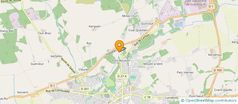 localisation de l'entreprise SCI DE PONT MOUTON  GOURIN