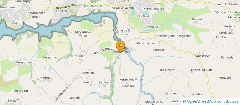 localisation de l'entreprise SCI DE PONT RHEUN  PLOUARZEL