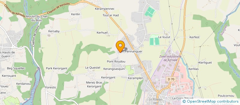 localisation de l'entreprise SCI DE PONT ROUDOU  CONCARNEAU