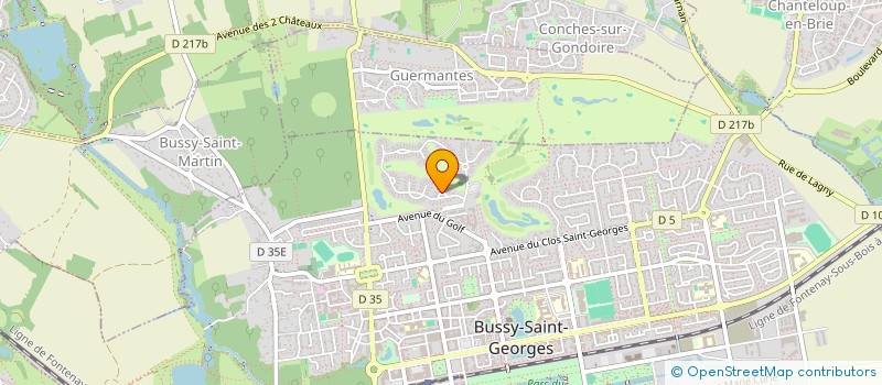 localisation de l'entreprise SCI DE PONTAULT  BUSSY-SAINT-GEORGES