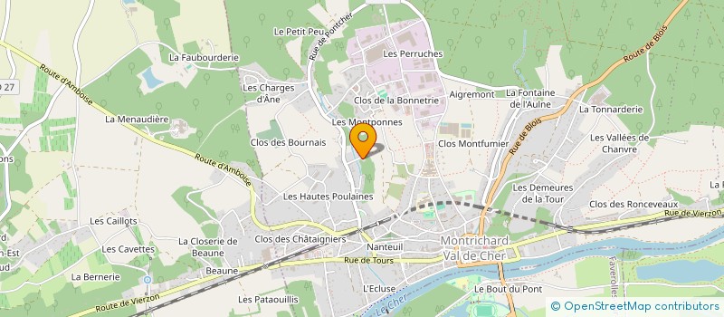 localisation de l'entreprise SCI DE PONTCHER à MONTRICHARD-VAL-DE-CHER