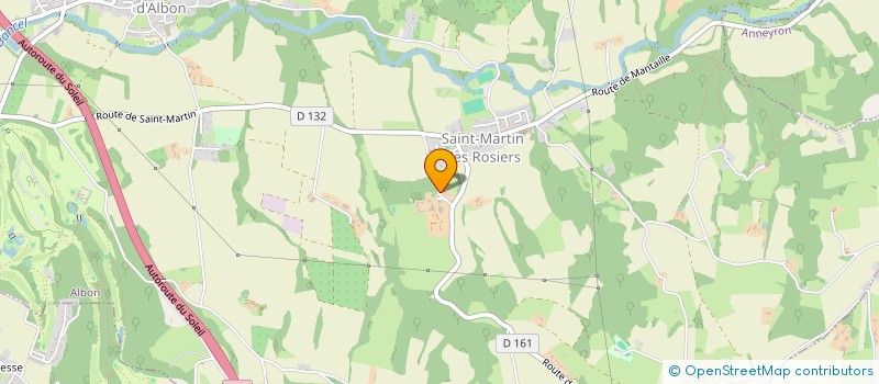 localisation de l'entreprise SCI DE PONTEUX à ALBON