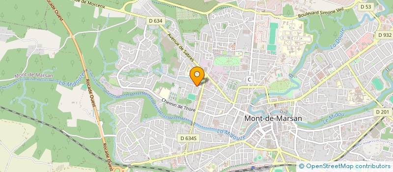 localisation de l'entreprise SCI DE PONTRIX à MONT-DE-MARSAN
