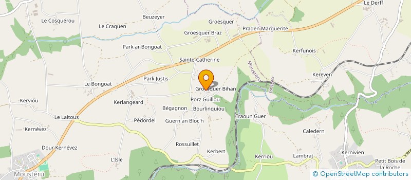 localisation de l'entreprise SCI DE PORS GUILLOU  MOUSTERU