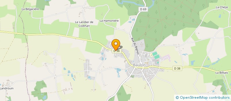 localisation de l'entreprise SCI DE PORS MEILLOU à BAULON