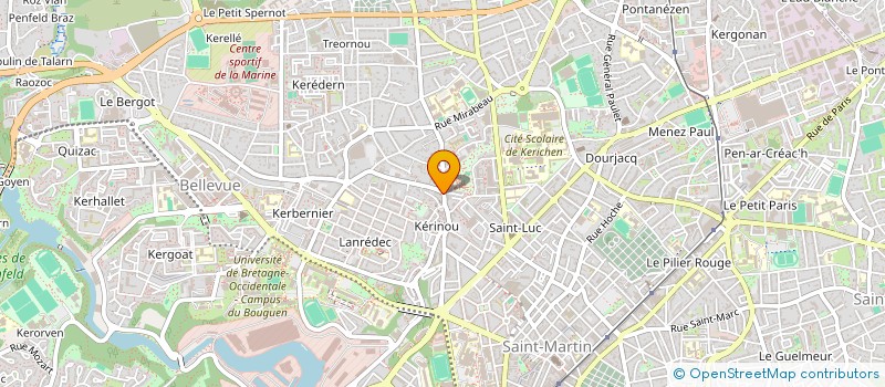 localisation de l'entreprise SCI DE PORTZMOGUER  BREST