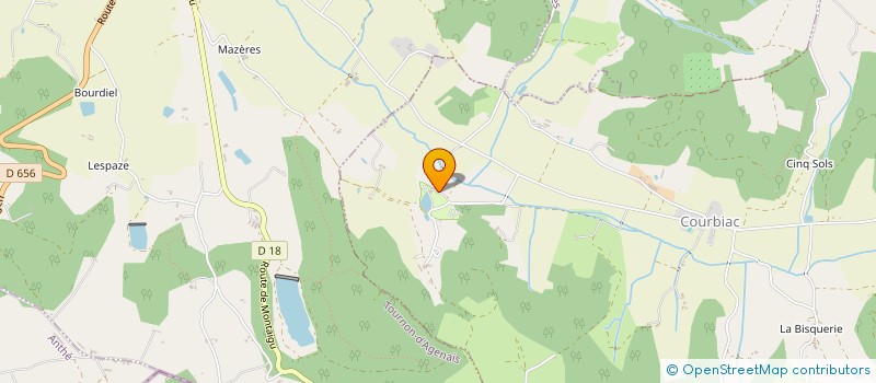 localisation de l'entreprise SCI DE POUCHOU  COURBIAC