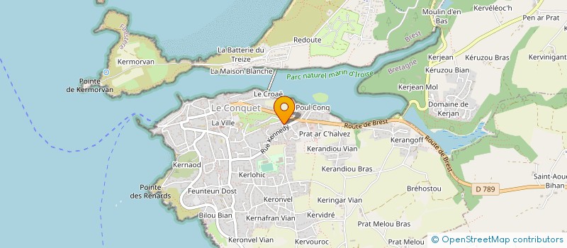 localisation de l'entreprise SCI DE POUL CONQ  LE CONQUET