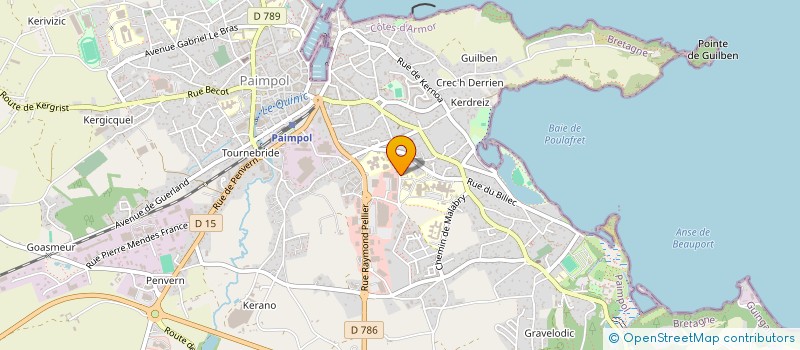 localisation de l'entreprise SCI DE POULAFRET  PAIMPOL