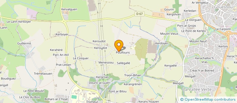 localisation de l'entreprise SCI DE POULFOURIC  BREST