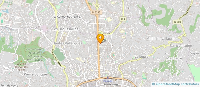 localisation de l'entreprise SCI DE POULGUINAN-LOCMARIA  CANNES