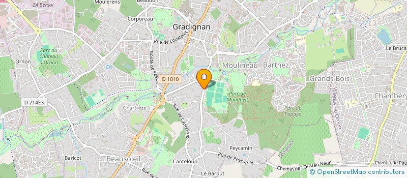 localisation de l'entreprise SCI DE POUMEY  GRADIGNAN