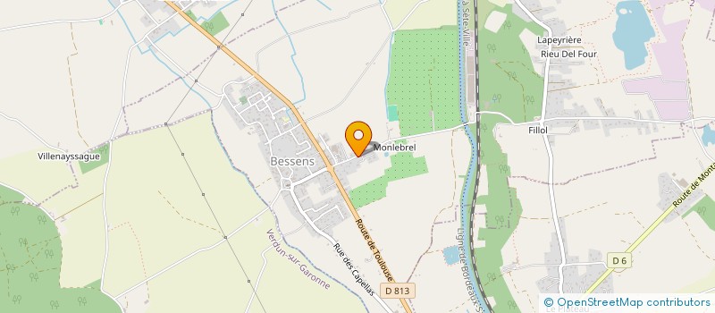 localisation de l'entreprise SCI DE POUTY  BESSENS