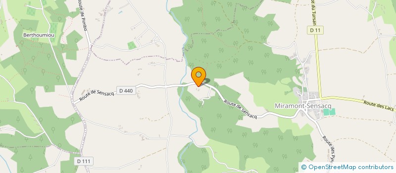 localisation de l'entreprise SCI DE POUYHAUT  MIRAMONT-SENSACQ
