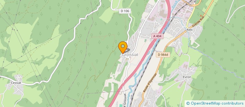 localisation de l'entreprise SCI DE PRALINE à GROISSIAT