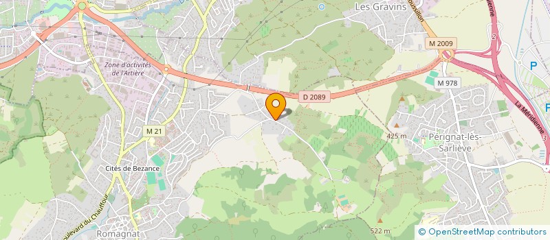 localisation de l'entreprise SCI DE PRAT  ROMAGNAT