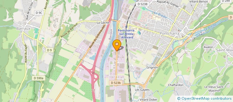 localisation de l'entreprise SCI DE PRE BRUN  PONTCHARRA