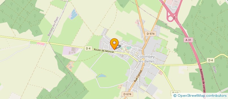 localisation de l'entreprise SCI DE PRE DE L'ETANG  COLOMBEY-LES-BELLES