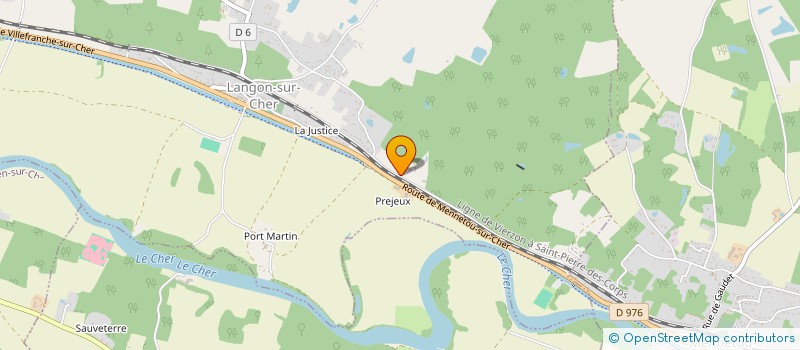 localisation de l'entreprise SCI DE PREJEUX  LANGON-SUR-CHER