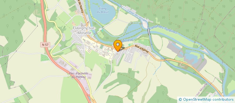 localisation de l'entreprise SCI DE PRELLE  FLAVIGNY-SUR-MOSELLE