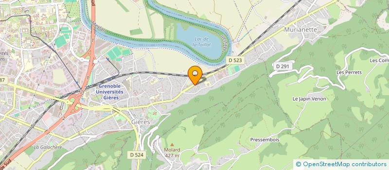 localisation de l'entreprise SCI DE PRESSEMBOIS  GIERES