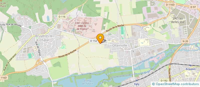 localisation de l'entreprise SCI DE PRESSENSE  OLLAINVILLE