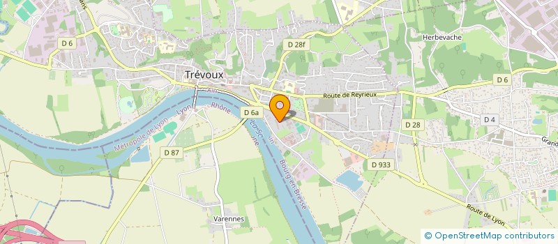 localisation de l'entreprise SCI DE PRONY  TREVOUX