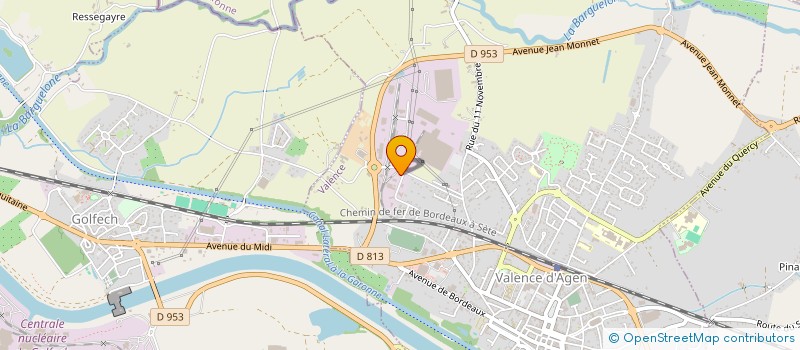 localisation de l'entreprise SCI DE PROUXET à VALENCE