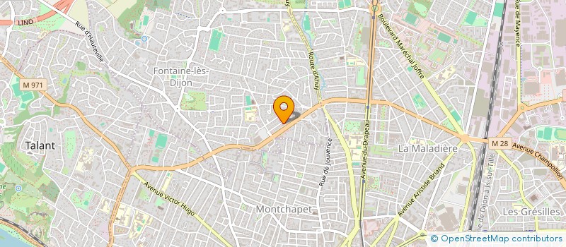 localisation de l'entreprise SCI DE PROVENCE  FONTAINE-LES-DIJON