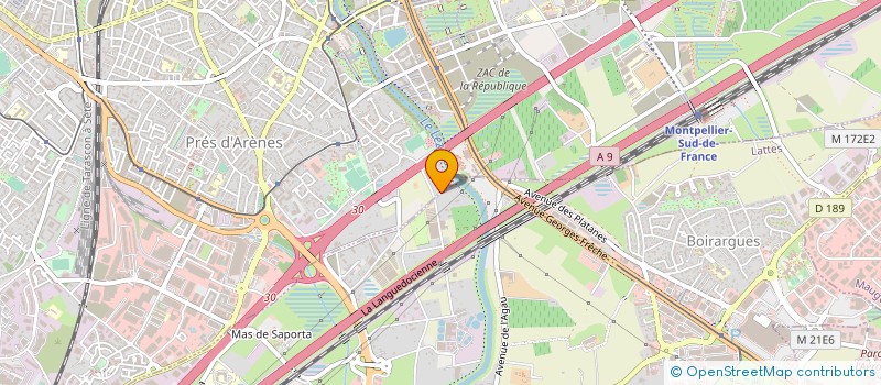 localisation de l'entreprise SCI DE PROVERE à LATTES