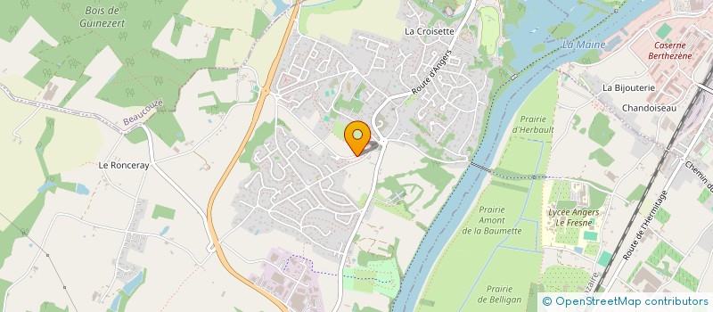 localisation de l'entreprise SCI DE PRUNIERS  BOUCHEMAINE