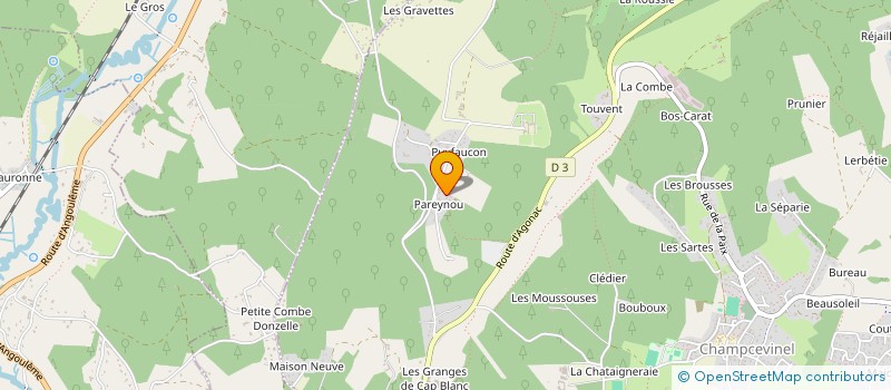 localisation de l'entreprise SCI DE PUYFAUCON  CHAMPCEVINEL