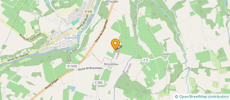 localisation de l'entreprise SCI DE PUYMARTIN  VIANNE