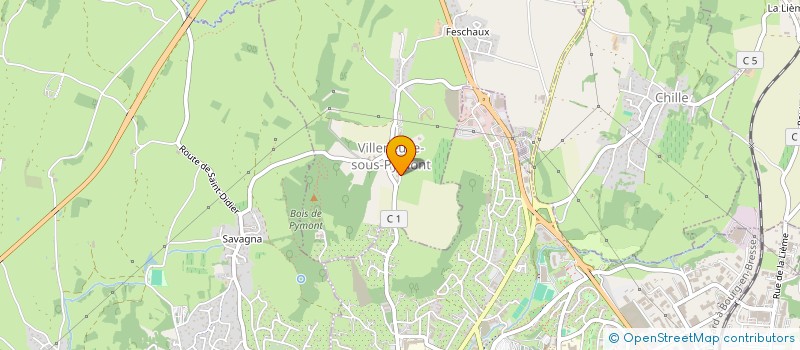 localisation de l'entreprise SCI DE PYMONT  VILLENEUVE-SOUS-PYMONT