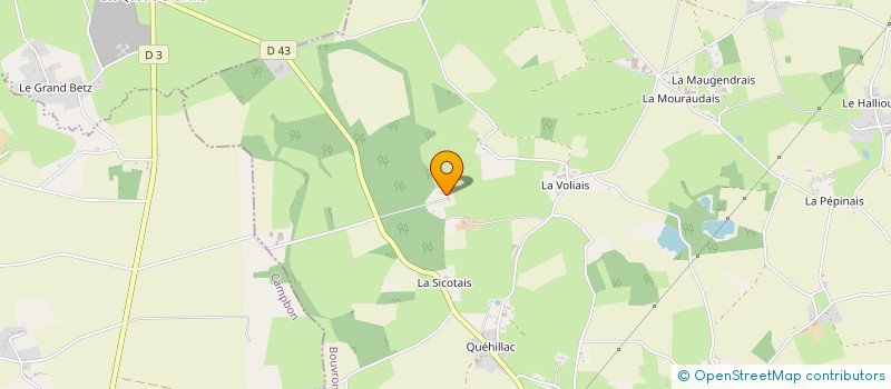 localisation de l'entreprise SCI DE QUEHILLAC  BOUVRON