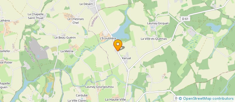 localisation de l'entreprise SCI DE QUELEBU  TREBEDAN